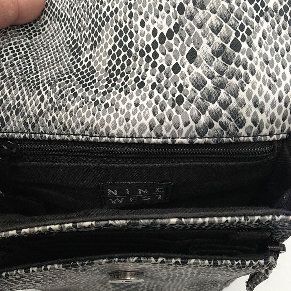 Nine West Faux Python Snake Print Small Crossbody… - image 6
